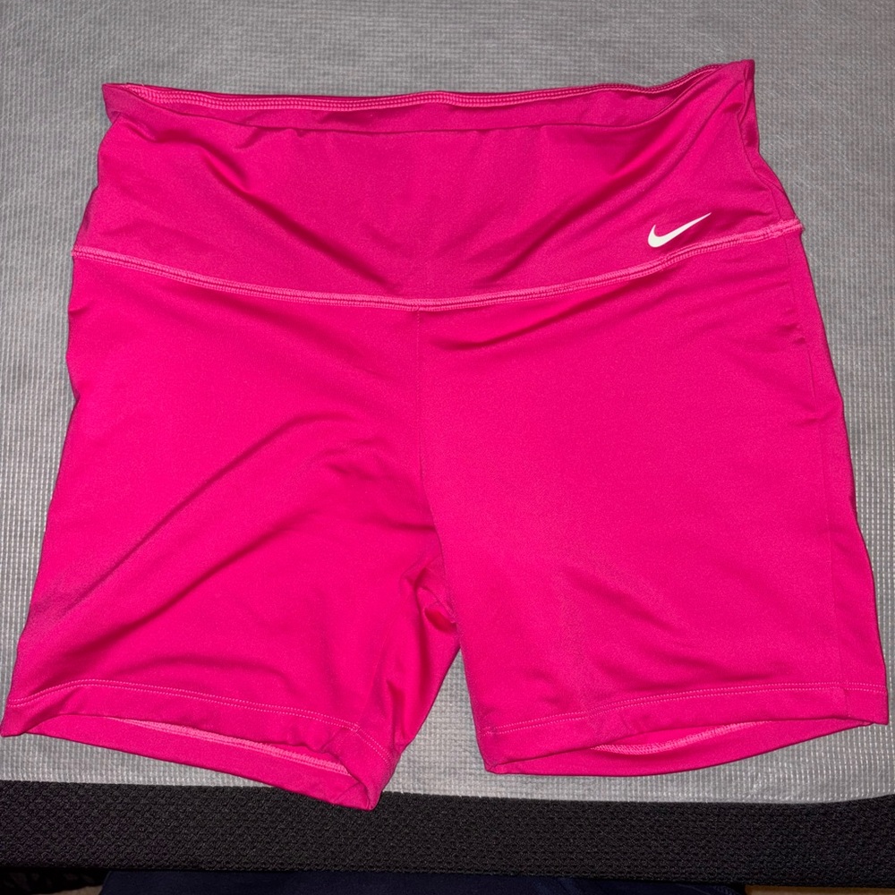 Nike Women's Vibrant Pink Athletic Shorts